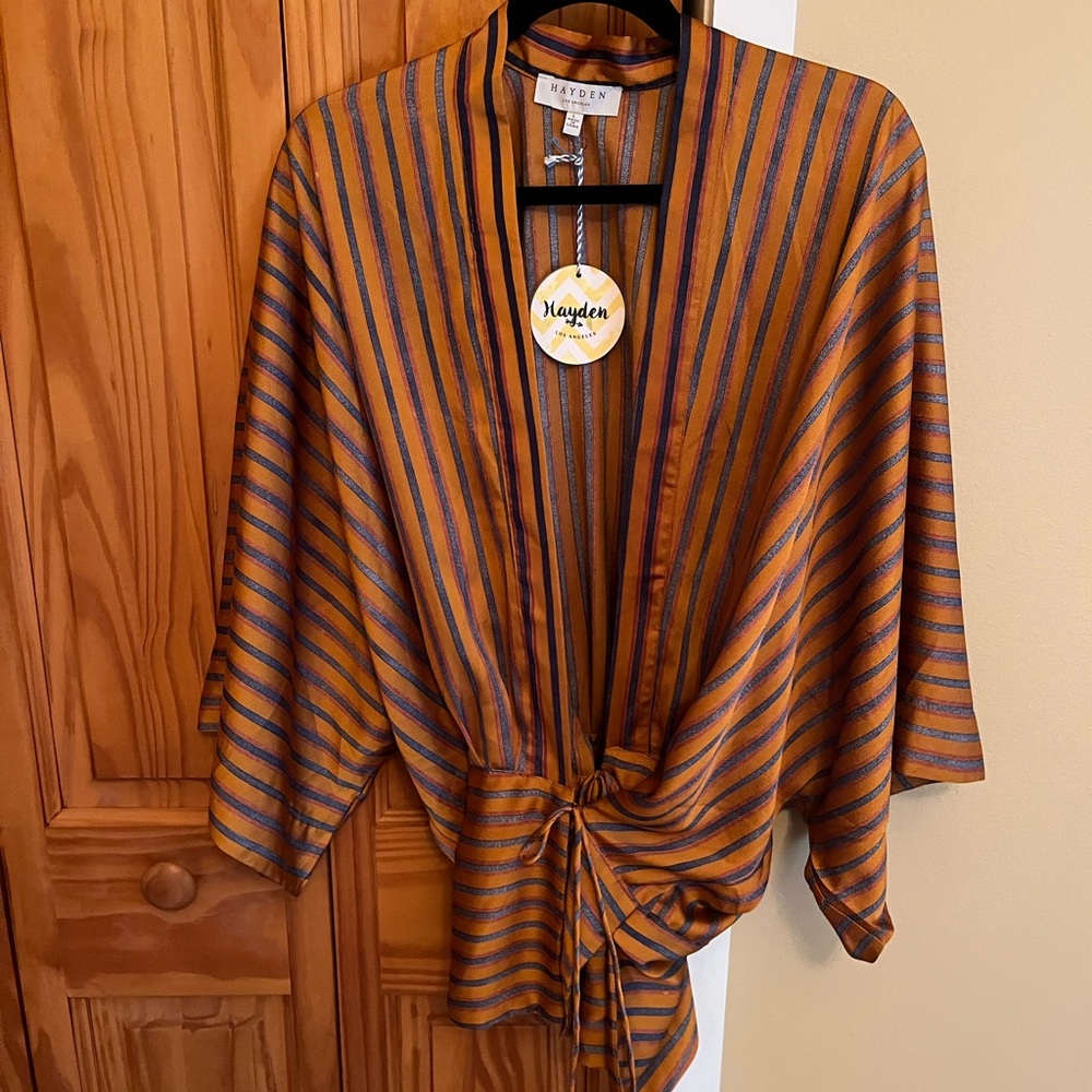 Hayden Multicolor Striped Kimono Style Top